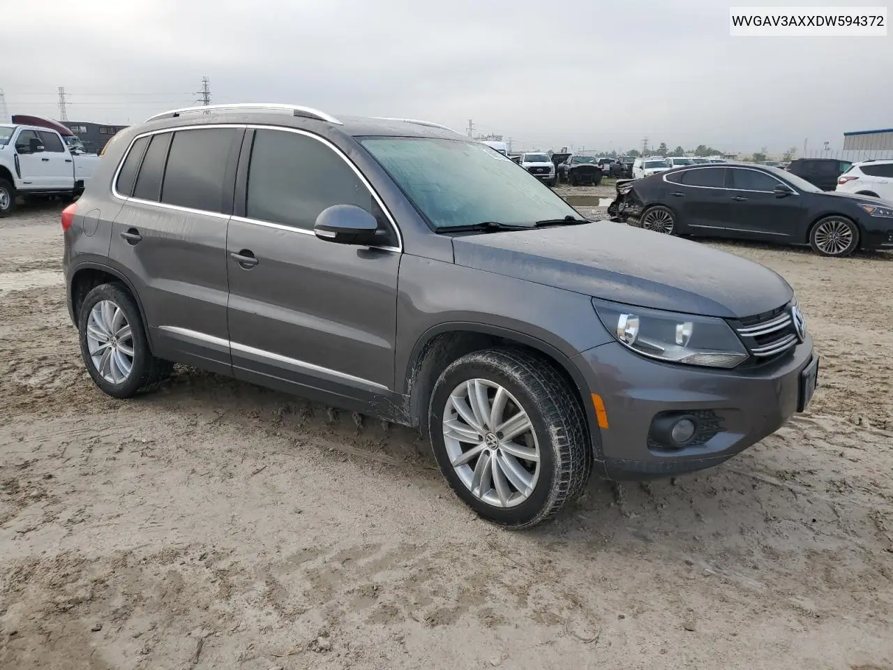 2013 Volkswagen Tiguan S VIN: WVGAV3AXXDW594372 Lot: 50651325
