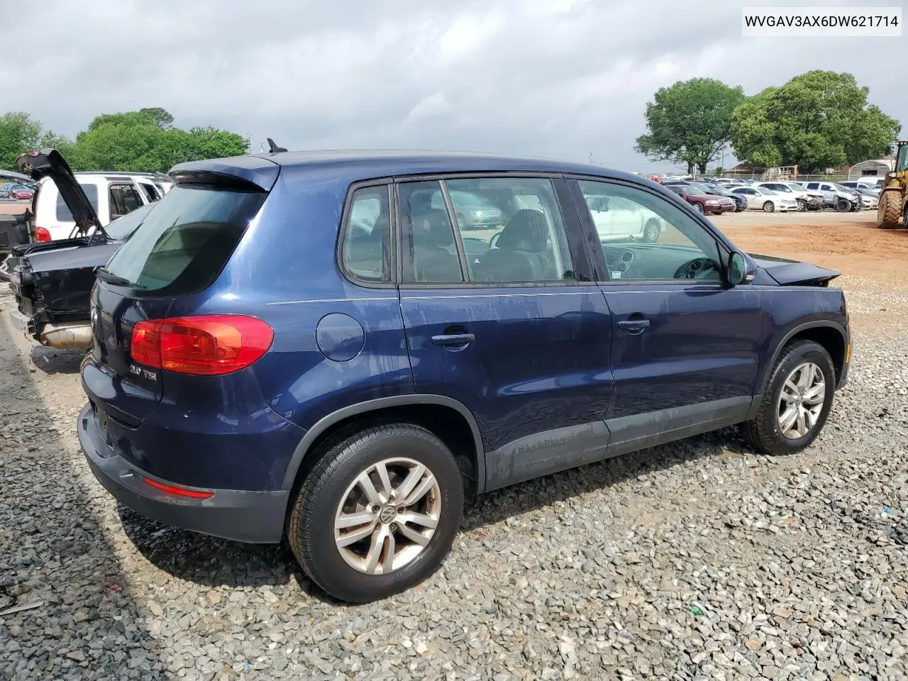 2013 Volkswagen Tiguan S VIN: WVGAV3AX6DW621714 Lot: 54730565