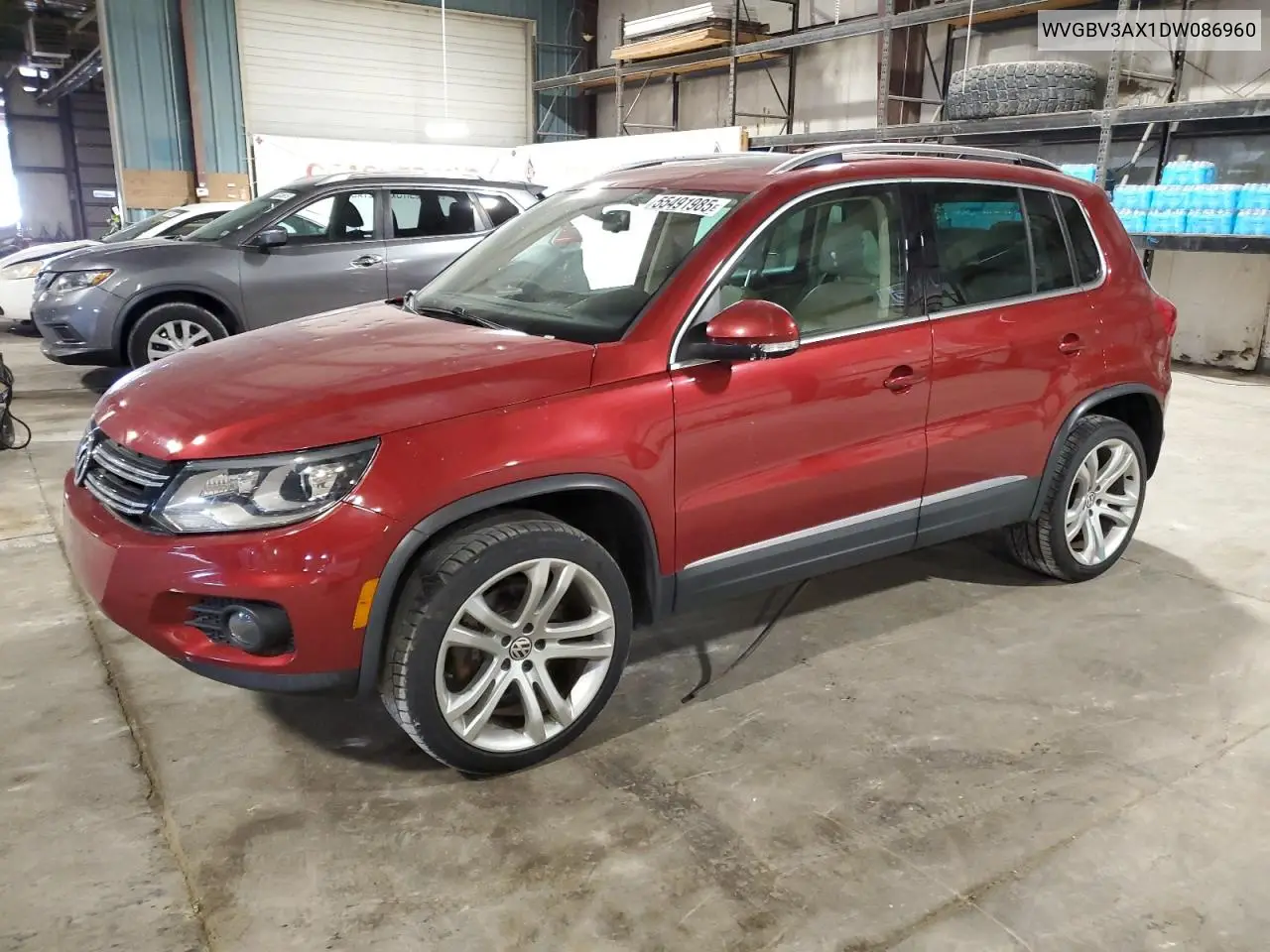 2013 Volkswagen Tiguan S VIN: WVGBV3AX1DW086960 Lot: 55491985