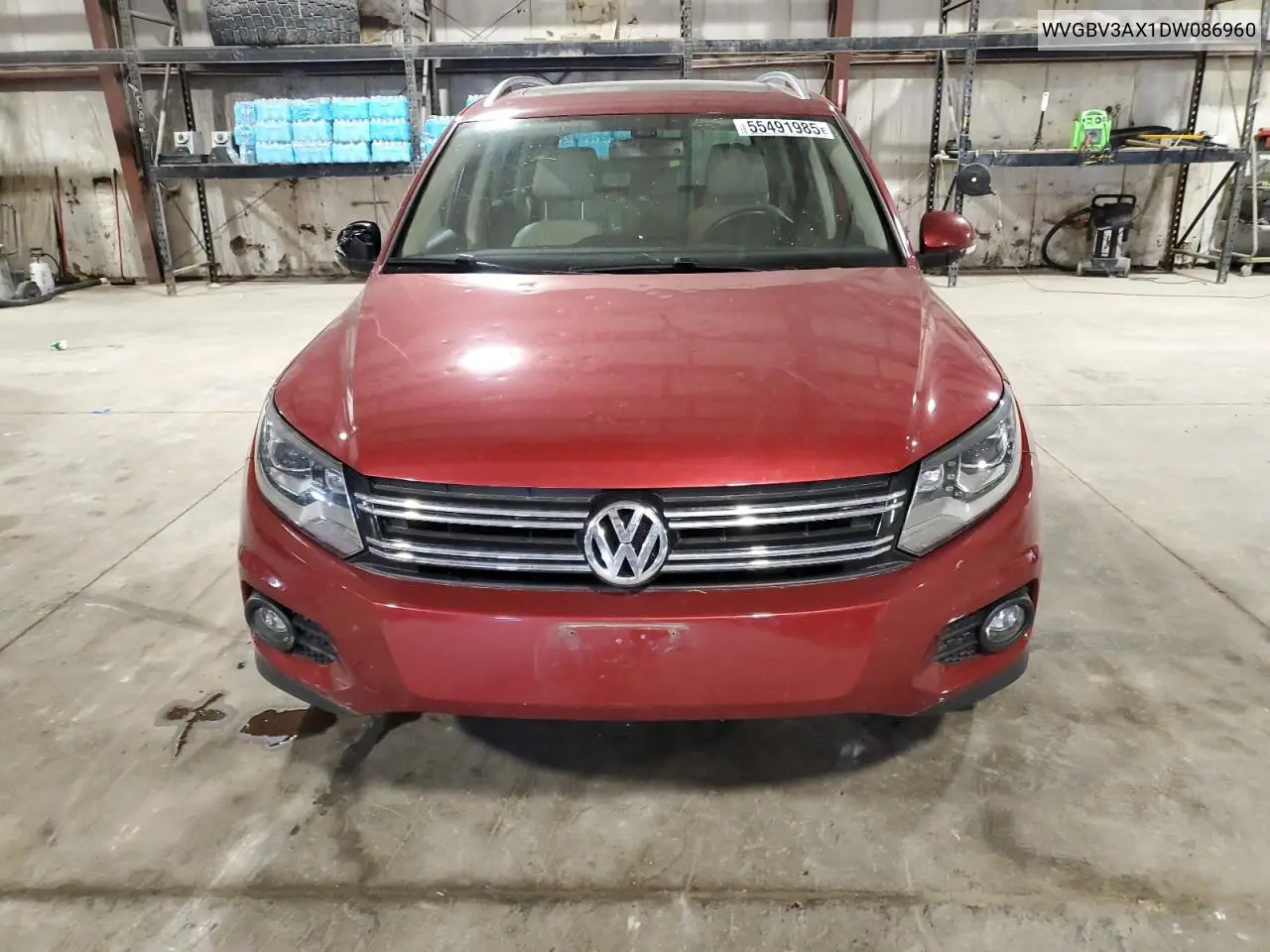 2013 Volkswagen Tiguan S VIN: WVGBV3AX1DW086960 Lot: 55491985