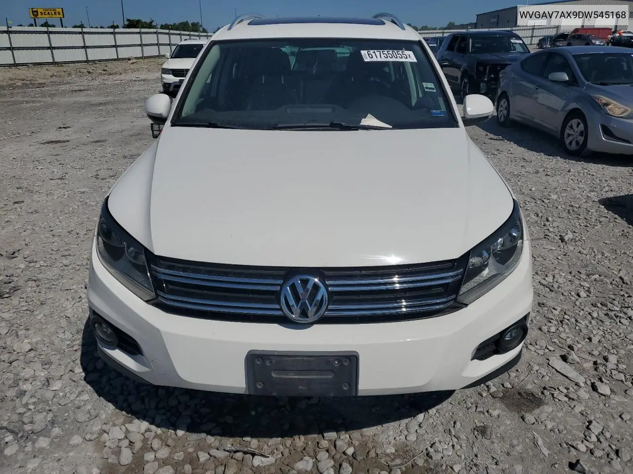 2013 Volkswagen Tiguan S VIN: WVGAV7AX9DW545168 Lot: 61755055