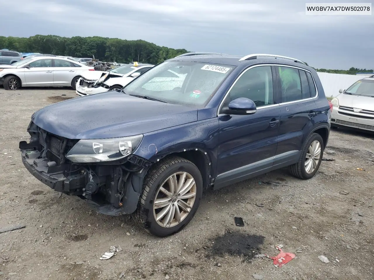 2013 Volkswagen Tiguan S VIN: WVGBV7AX7DW502078 Lot: 62124485