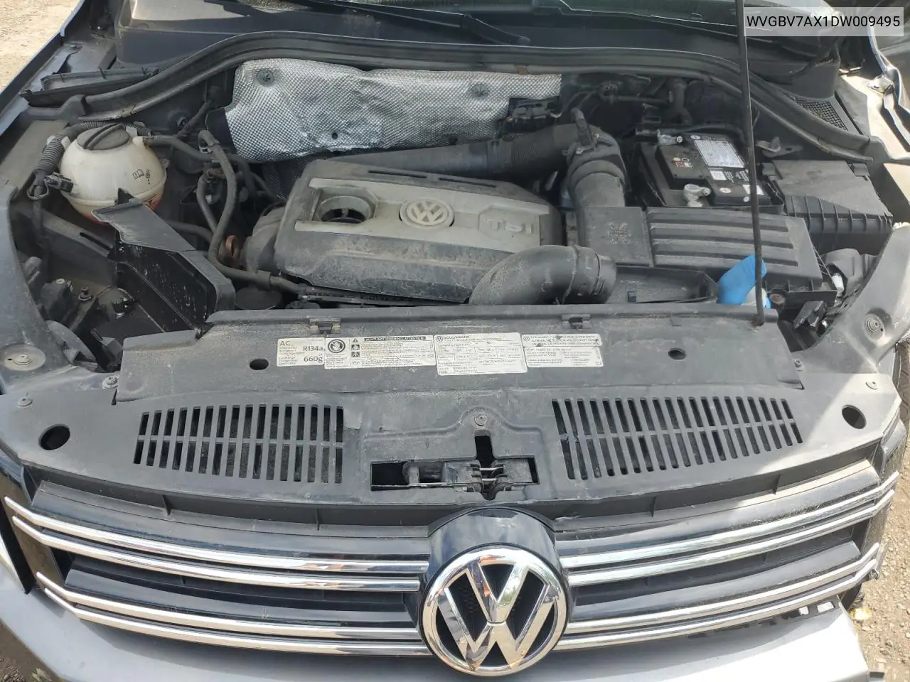 2013 Volkswagen Tiguan S VIN: WVGBV7AX1DW009495 Lot: 62289675