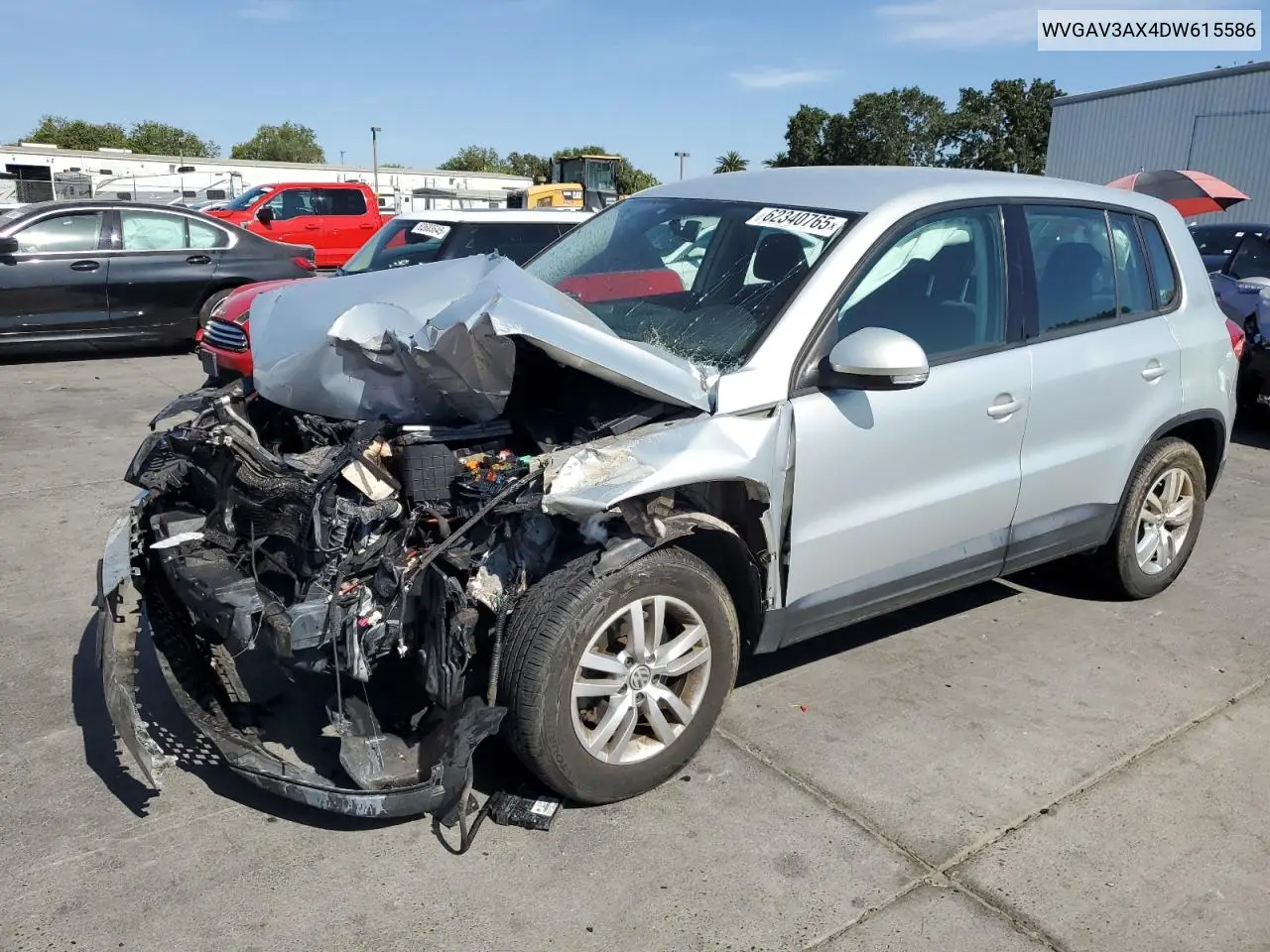 2013 Volkswagen Tiguan S VIN: WVGAV3AX4DW615586 Lot: 62340765