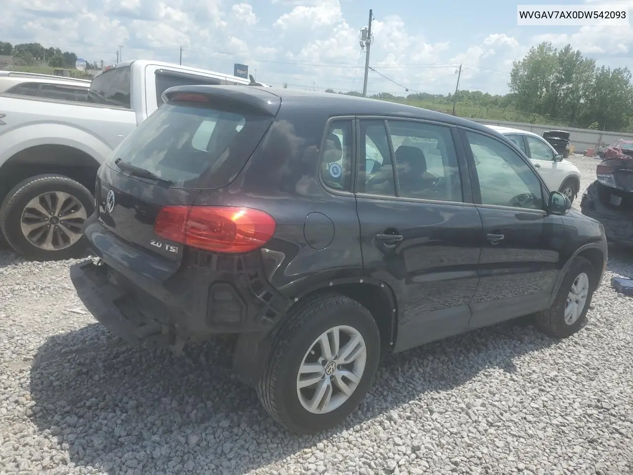 2013 Volkswagen Tiguan S VIN: WVGAV7AX0DW542093 Lot: 62580175