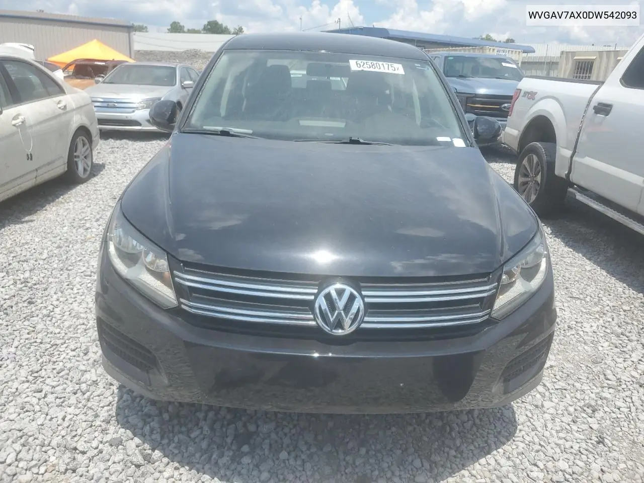 2013 Volkswagen Tiguan S VIN: WVGAV7AX0DW542093 Lot: 62580175