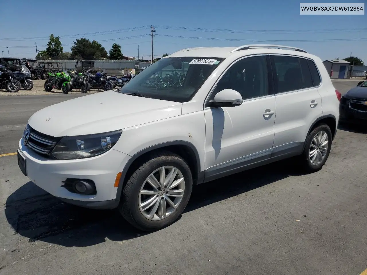 2013 Volkswagen Tiguan S VIN: WVGBV3AX7DW612864 Lot: 62699635