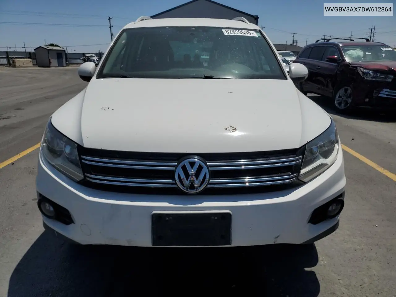 2013 Volkswagen Tiguan S VIN: WVGBV3AX7DW612864 Lot: 62699635