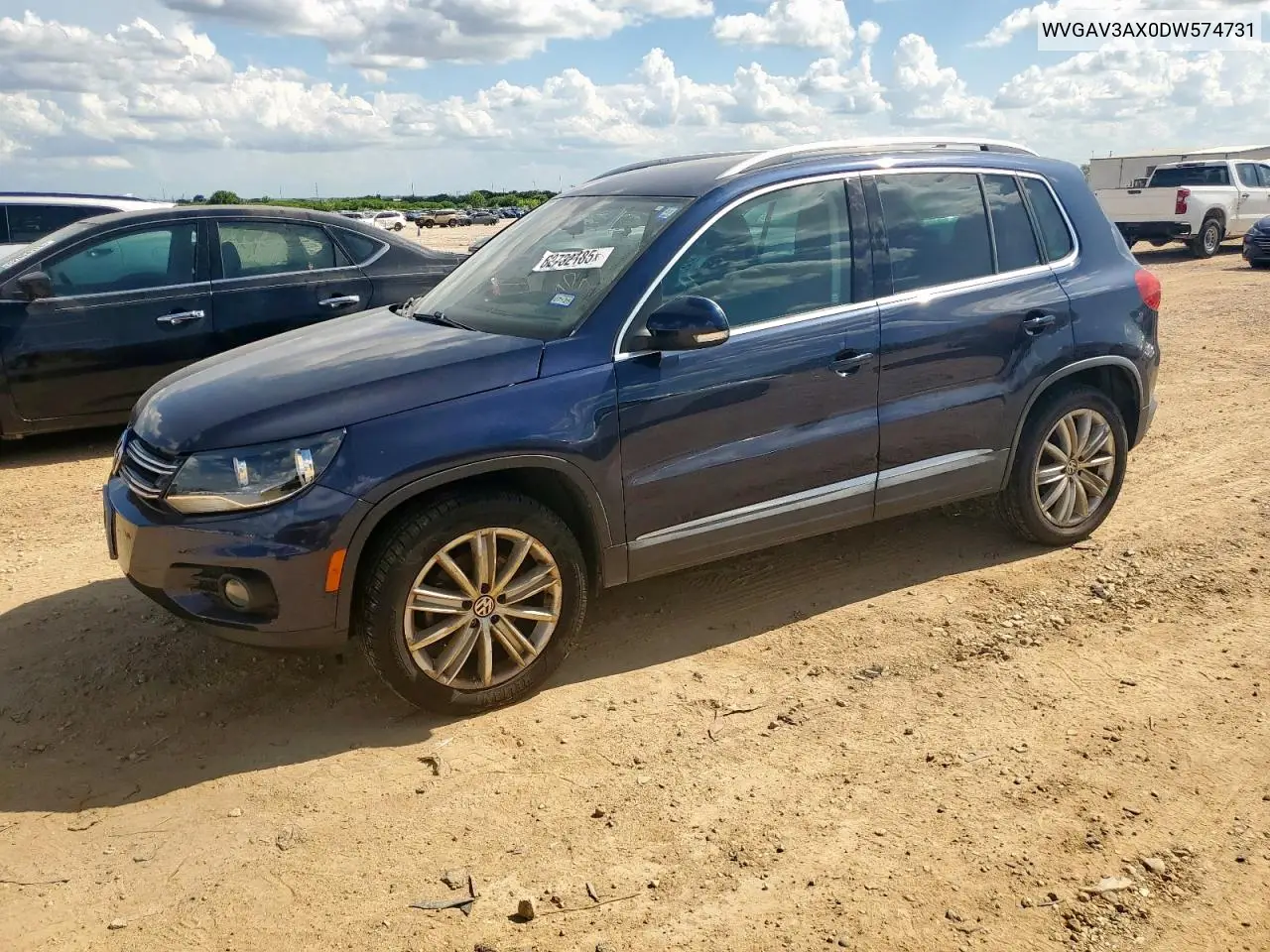 2013 Volkswagen Tiguan S VIN: WVGAV3AX0DW574731 Lot: 62732185