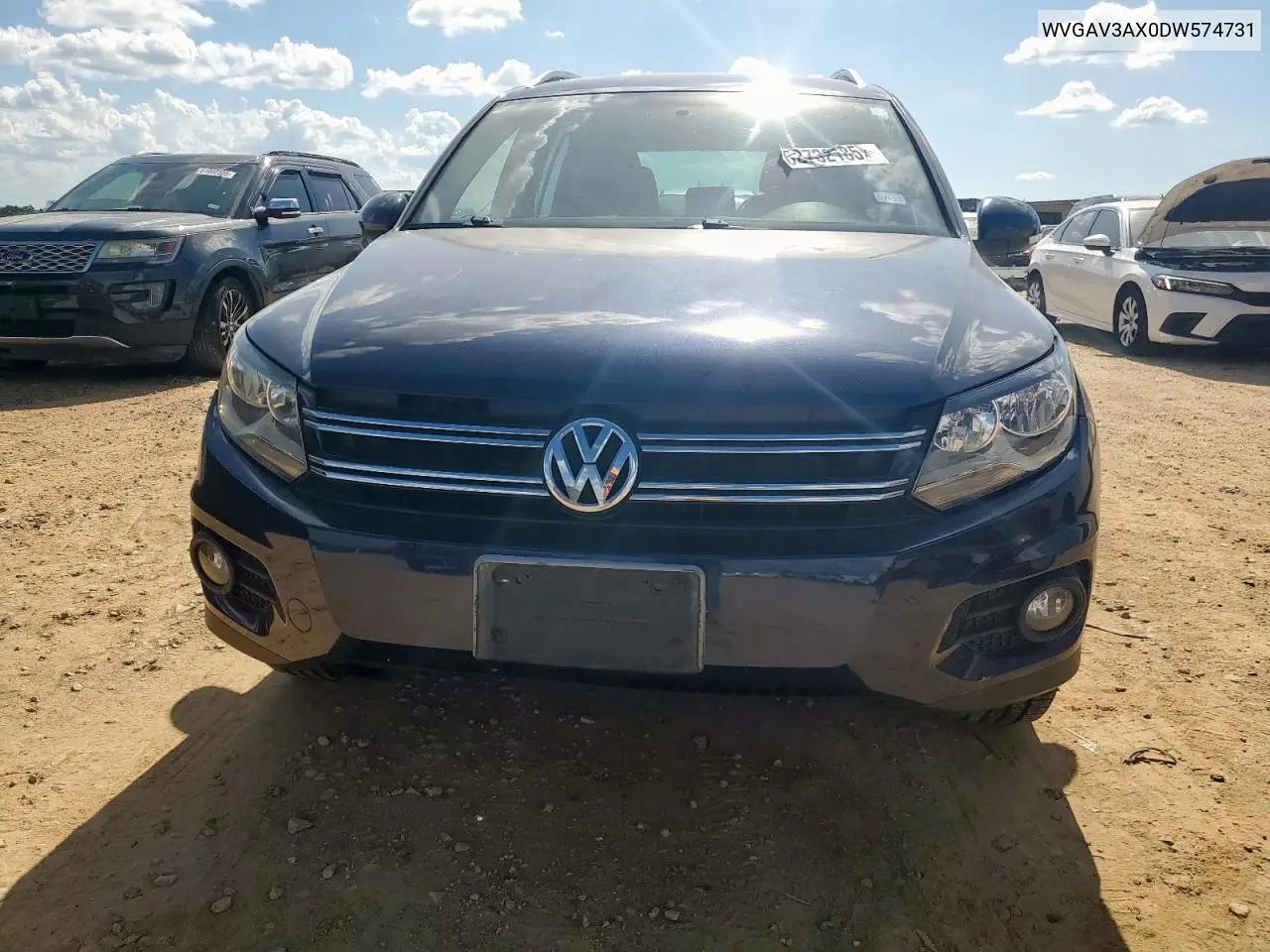 2013 Volkswagen Tiguan S VIN: WVGAV3AX0DW574731 Lot: 62732185