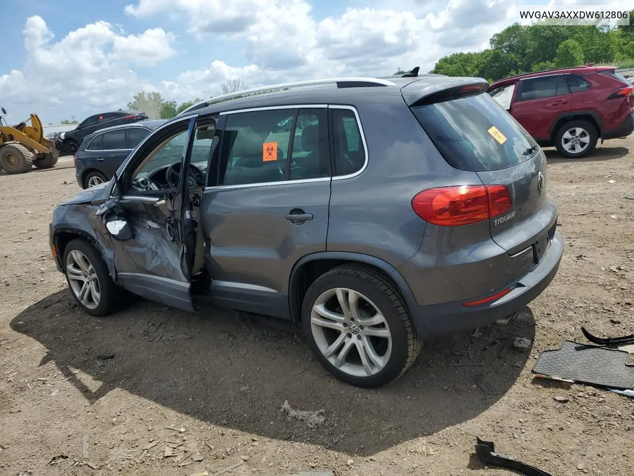 2013 Volkswagen Tiguan S VIN: WVGAV3AXXDW612806 Lot: 62863975