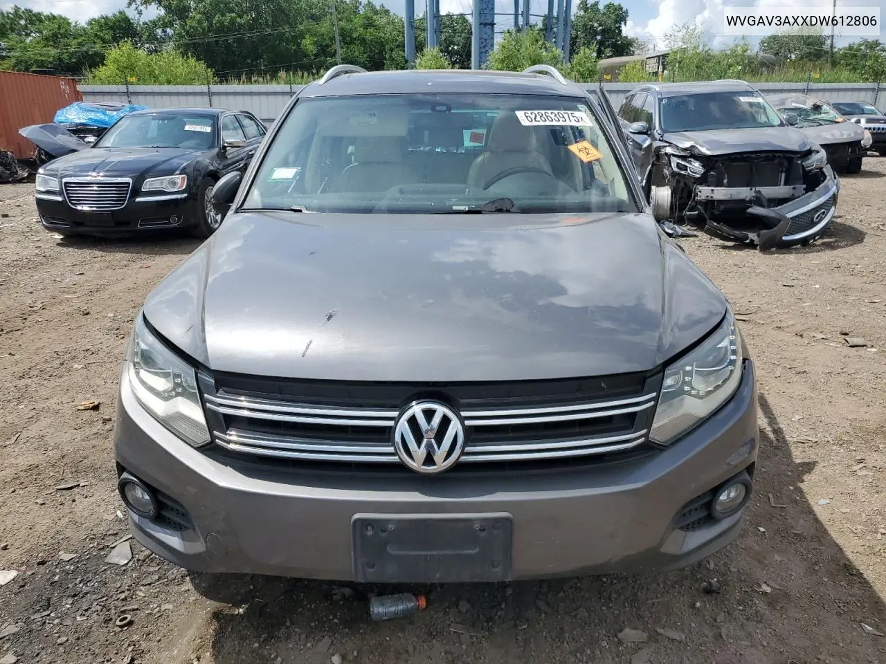 2013 Volkswagen Tiguan S VIN: WVGAV3AXXDW612806 Lot: 62863975