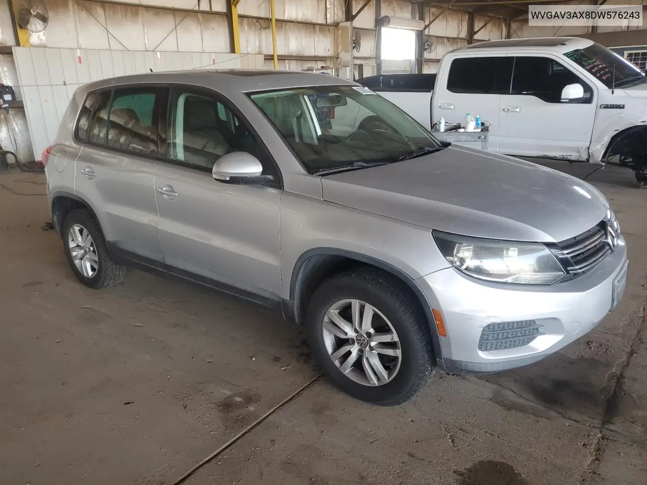 2013 Volkswagen Tiguan S VIN: WVGAV3AX8DW576243 Lot: 62882635
