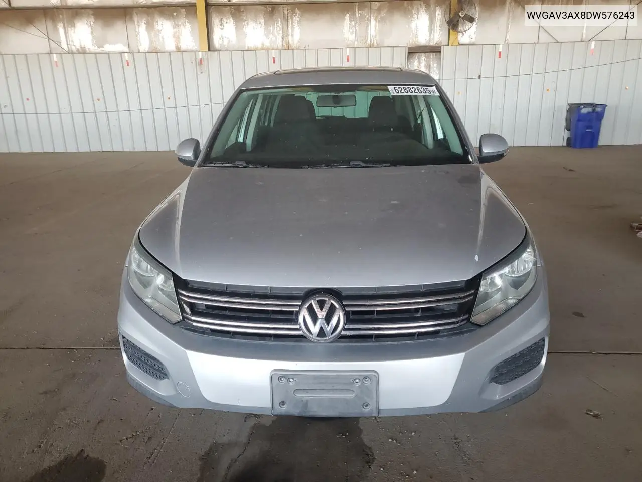 2013 Volkswagen Tiguan S VIN: WVGAV3AX8DW576243 Lot: 62882635
