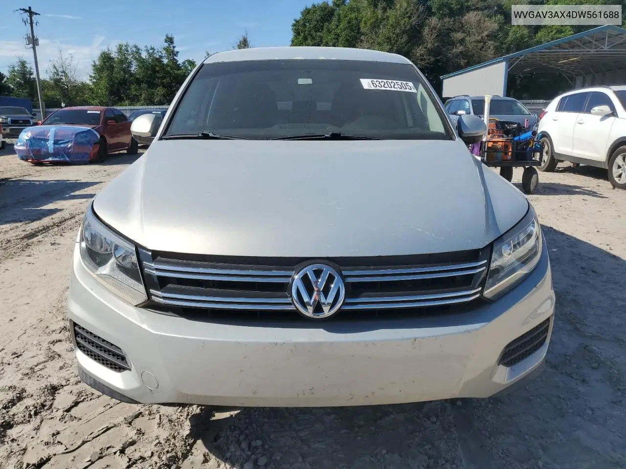 2013 Volkswagen Tiguan S VIN: WVGAV3AX4DW561688 Lot: 63202505