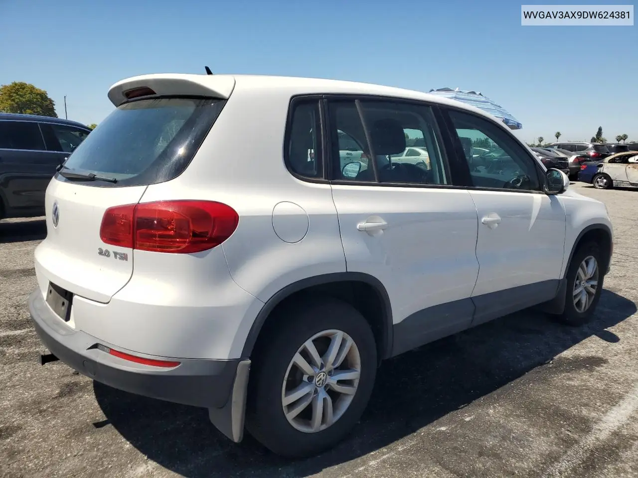 2013 Volkswagen Tiguan S VIN: WVGAV3AX9DW624381 Lot: 63289145