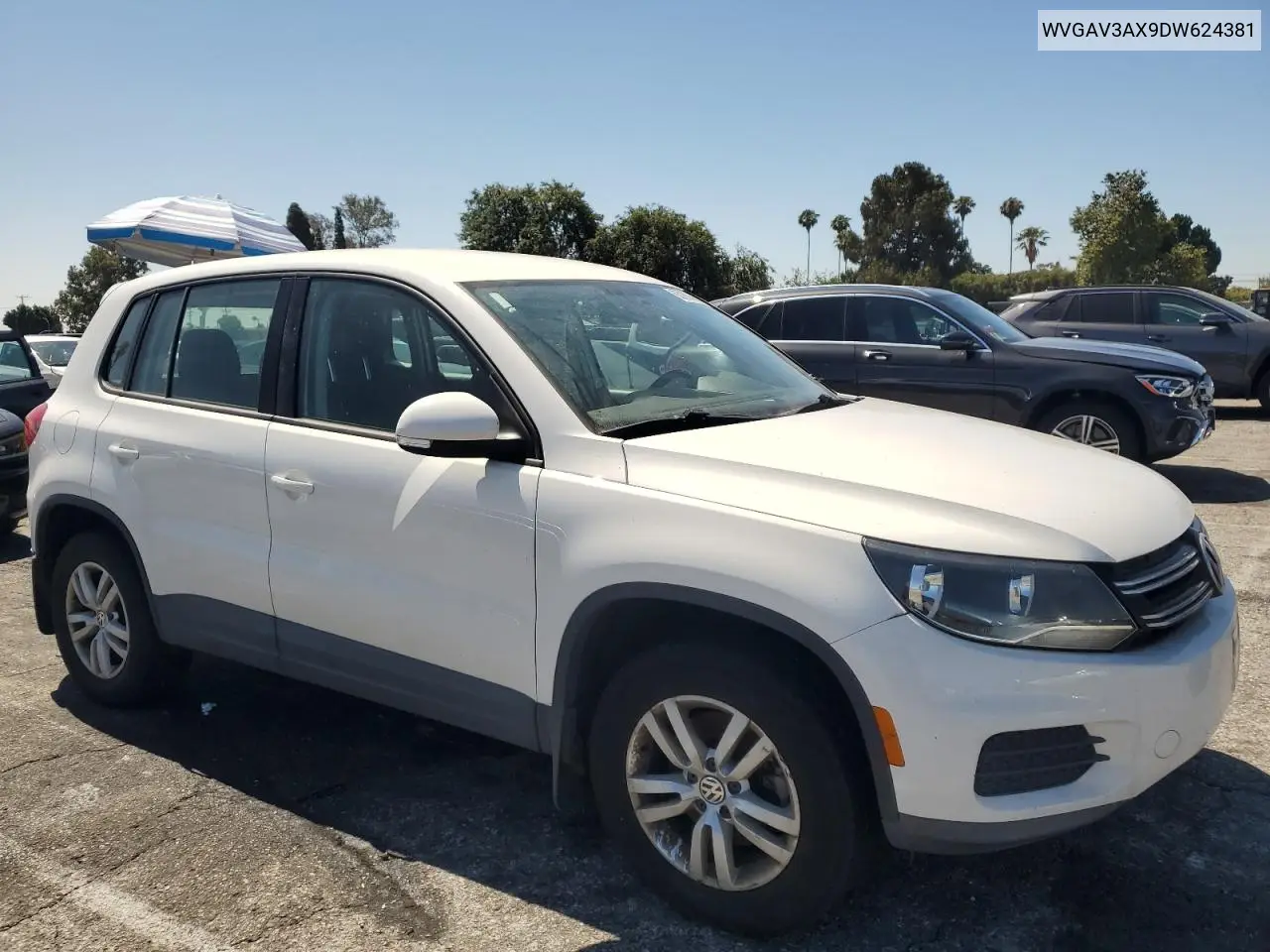 2013 Volkswagen Tiguan S VIN: WVGAV3AX9DW624381 Lot: 63289145