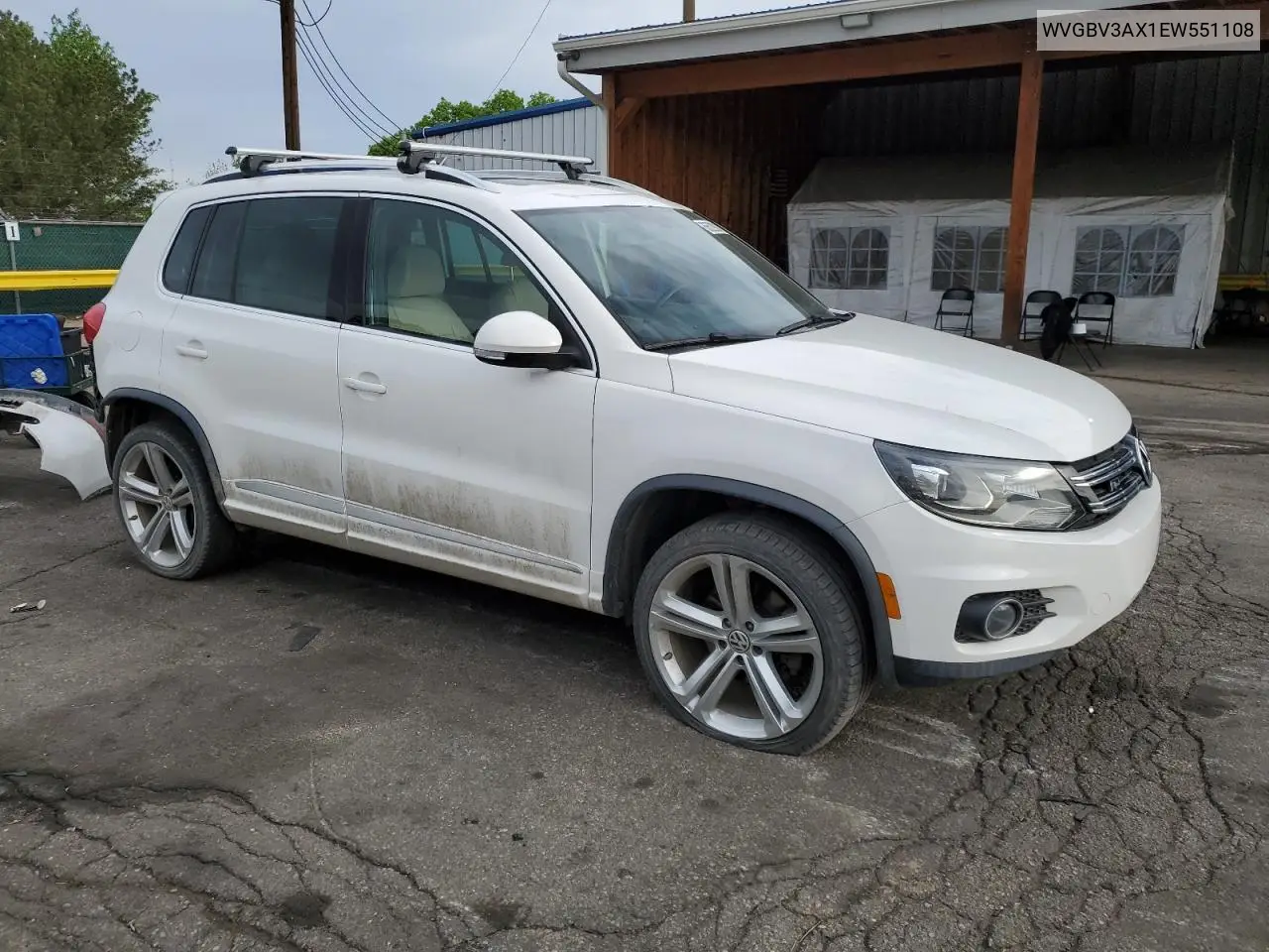 2014 Volkswagen Tiguan S VIN: WVGBV3AX1EW551108 Lot: 56520885