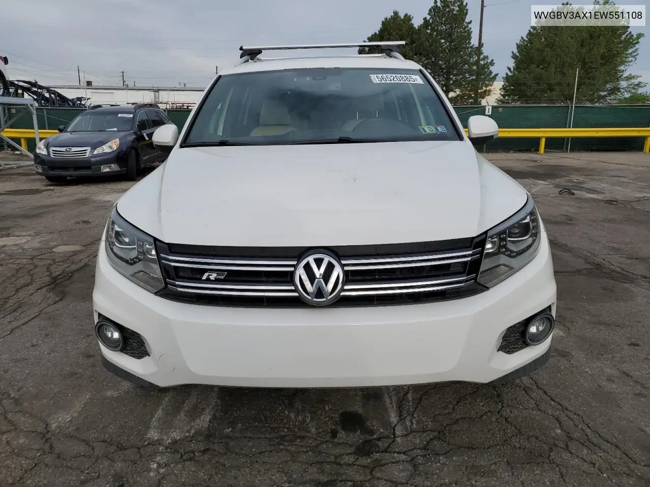 2014 Volkswagen Tiguan S VIN: WVGBV3AX1EW551108 Lot: 56520885