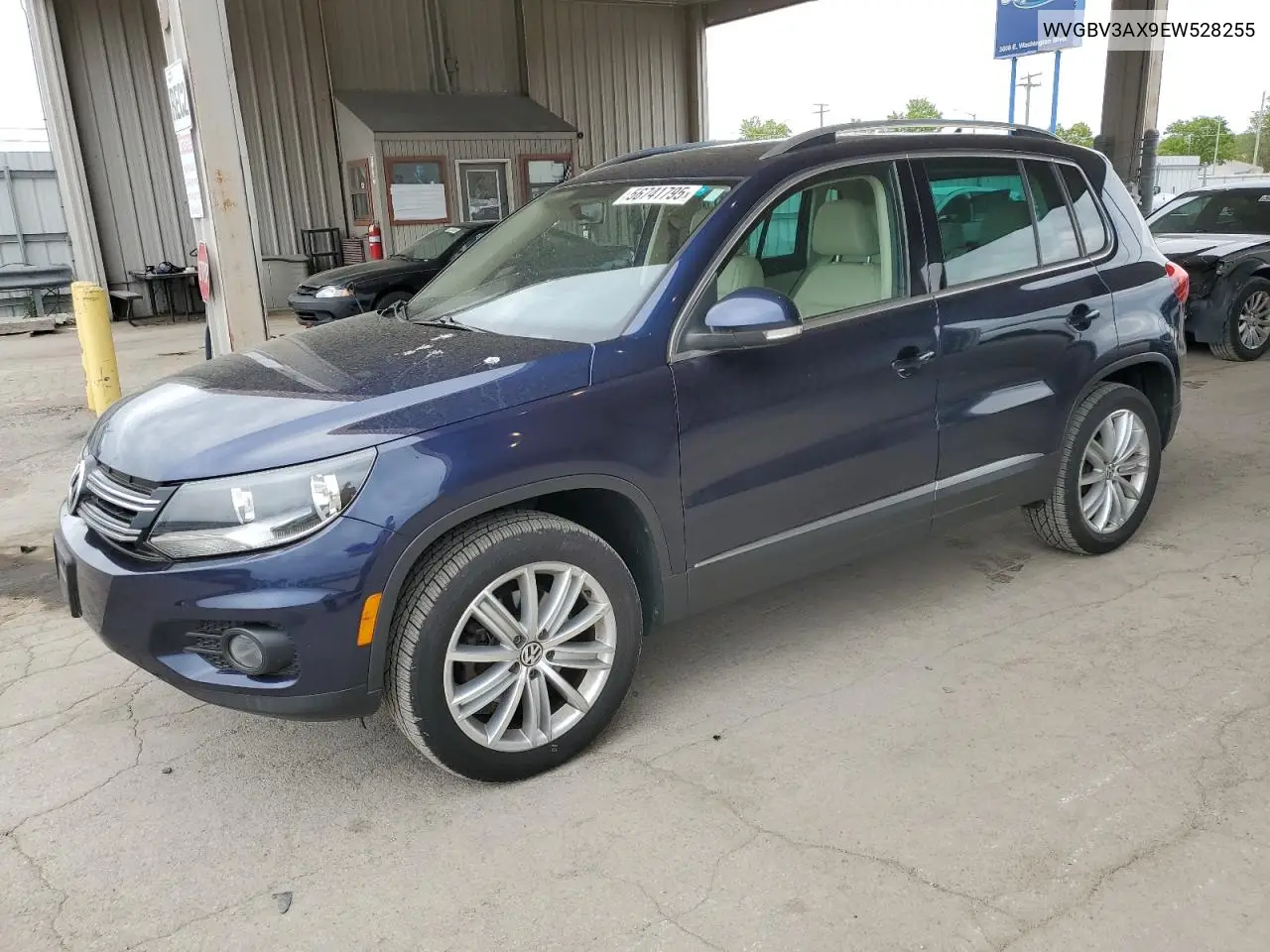 2014 Volkswagen Tiguan S VIN: WVGBV3AX9EW528255 Lot: 56741795