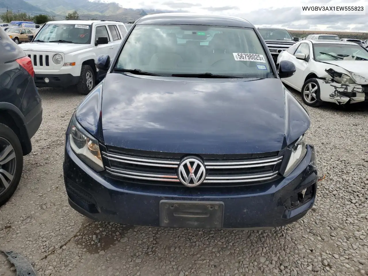 2014 Volkswagen Tiguan S VIN: WVGBV3AX1EW555823 Lot: 56798025