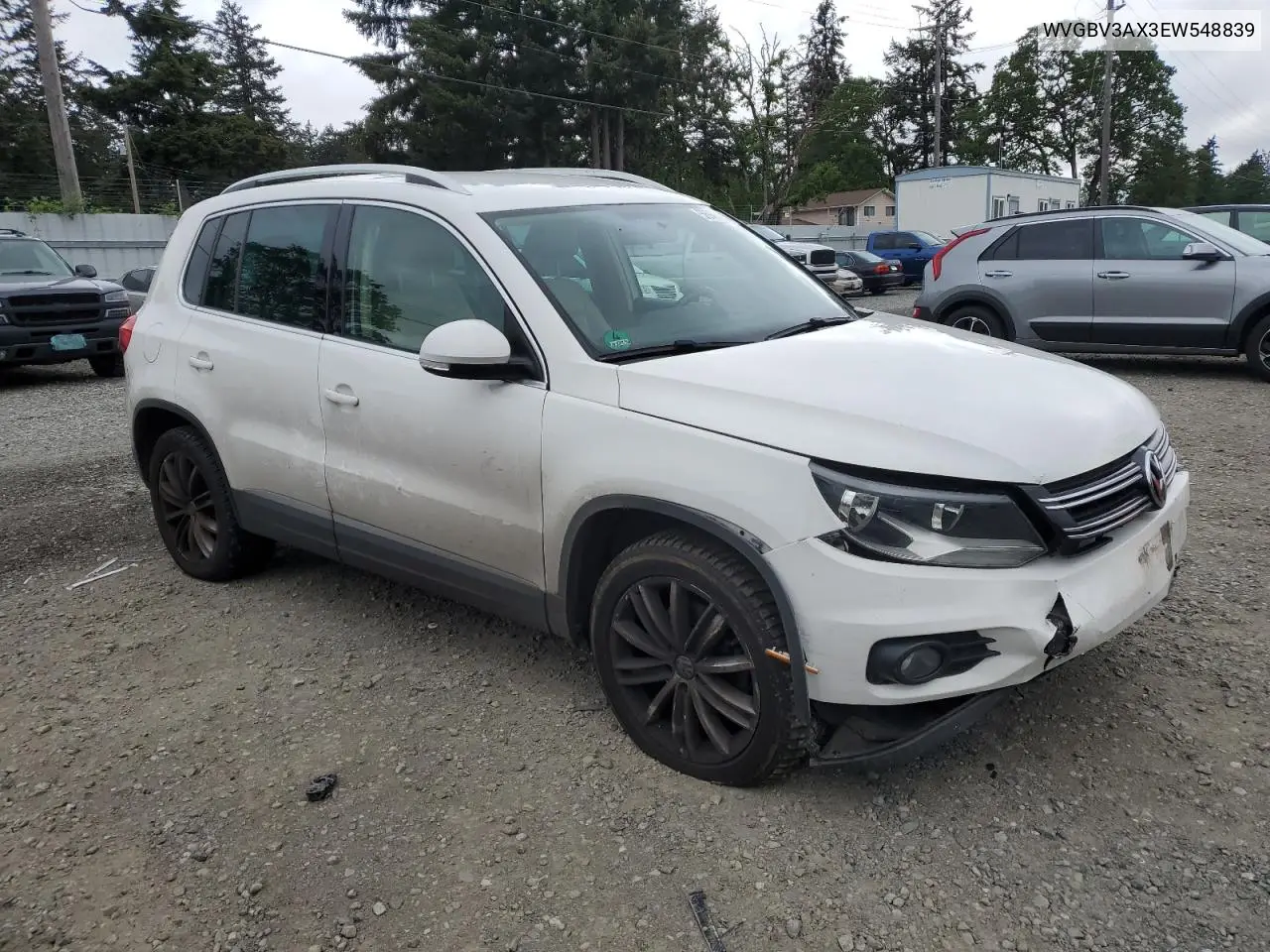 2014 Volkswagen Tiguan S VIN: WVGBV3AX3EW548839 Lot: 56983125