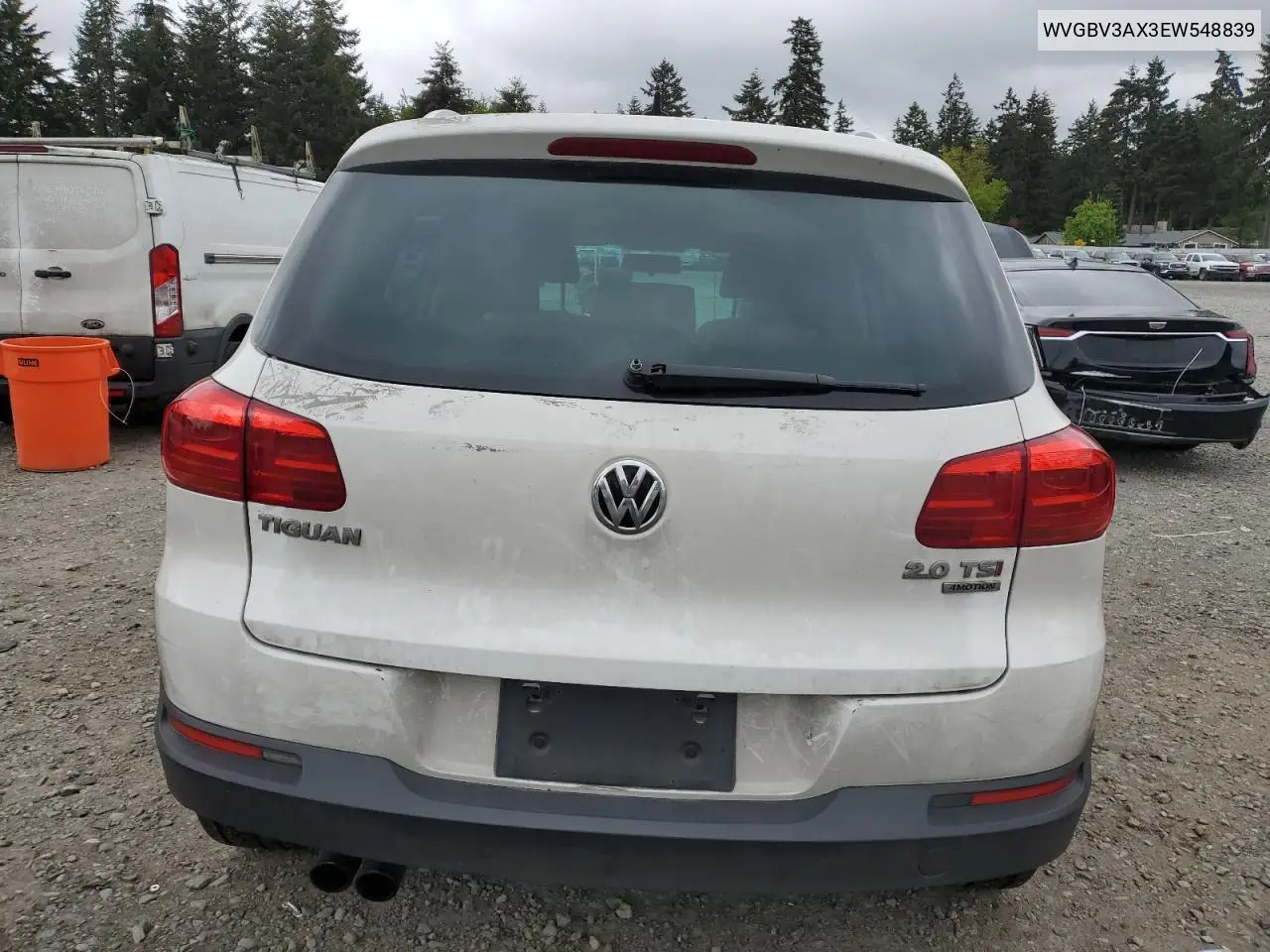 2014 Volkswagen Tiguan S VIN: WVGBV3AX3EW548839 Lot: 56983125