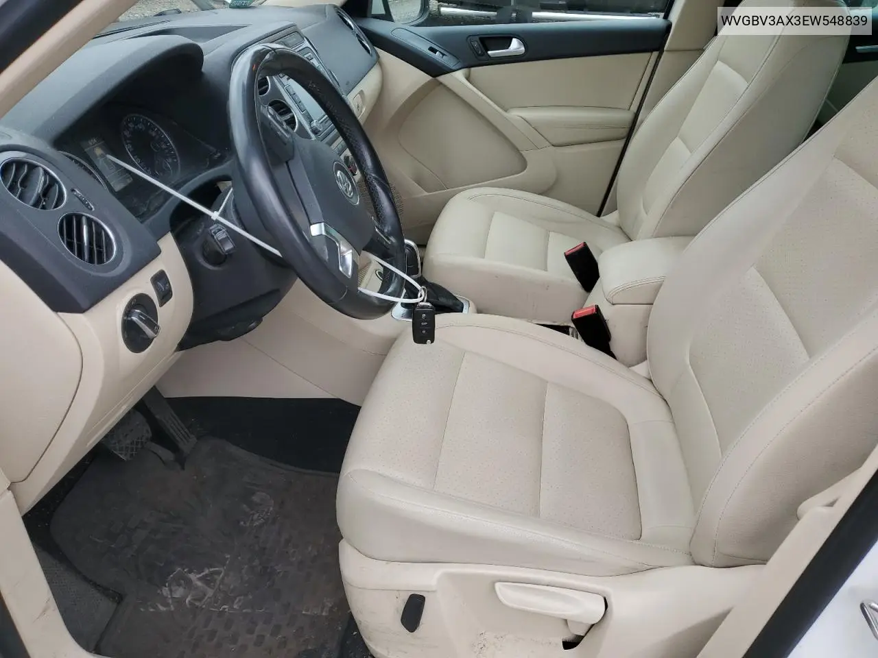 2014 Volkswagen Tiguan S VIN: WVGBV3AX3EW548839 Lot: 56983125