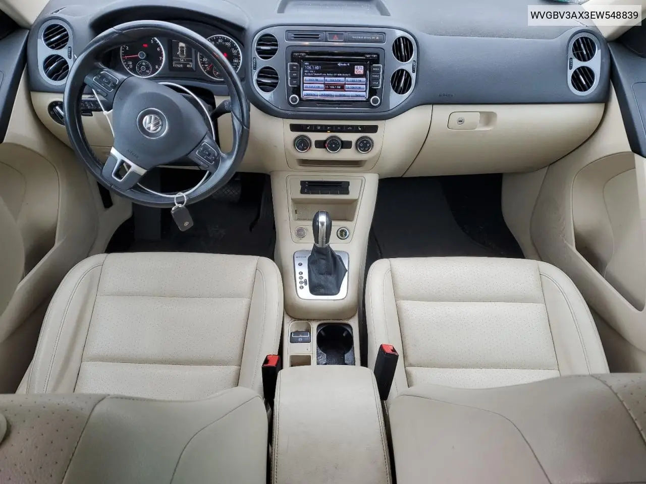 2014 Volkswagen Tiguan S VIN: WVGBV3AX3EW548839 Lot: 56983125