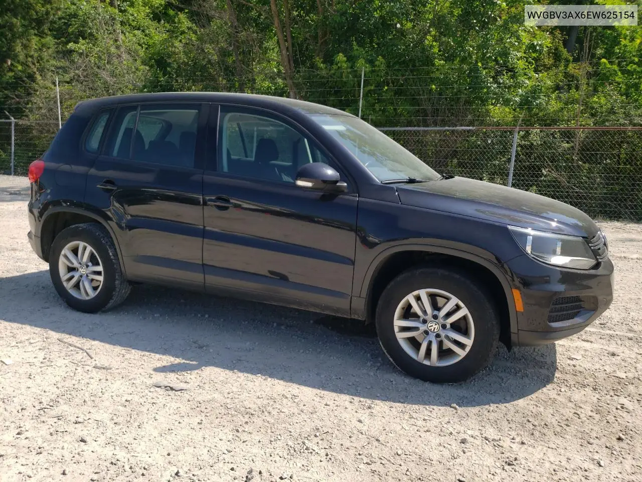 2014 Volkswagen Tiguan S VIN: WVGBV3AX6EW625154 Lot: 62318375