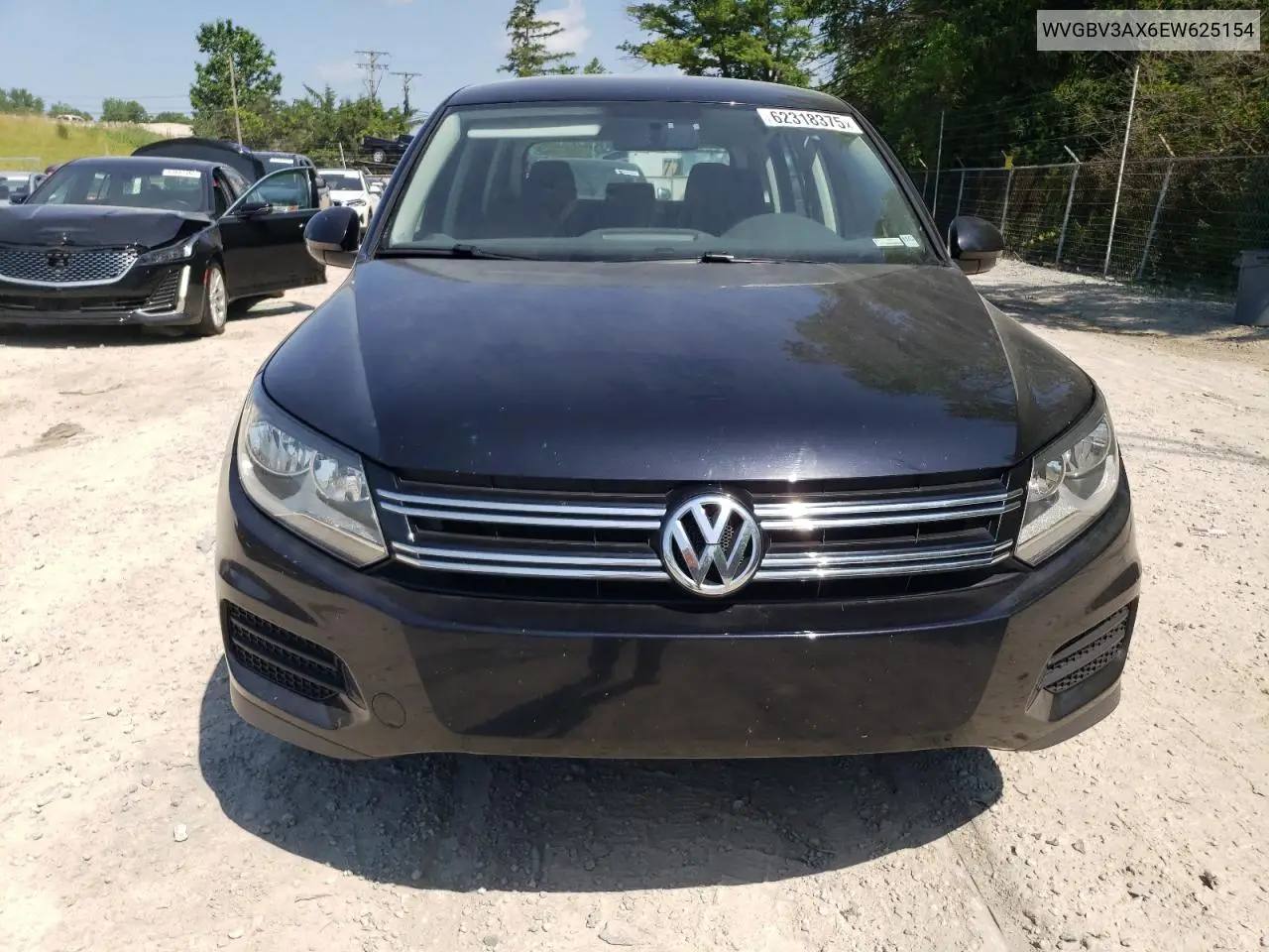 2014 Volkswagen Tiguan S VIN: WVGBV3AX6EW625154 Lot: 62318375