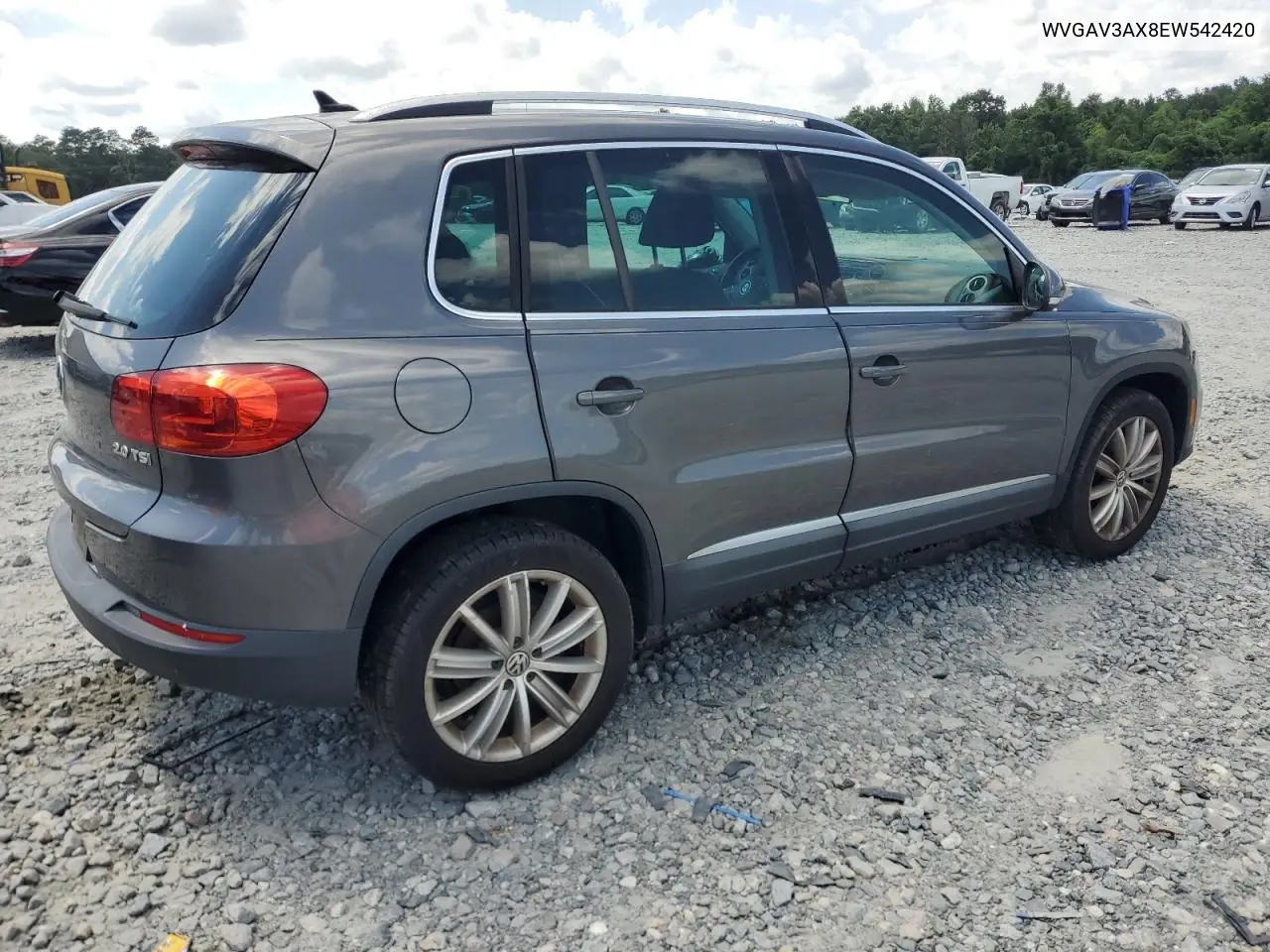2014 Volkswagen Tiguan S VIN: WVGAV3AX8EW542420 Lot: 62928555