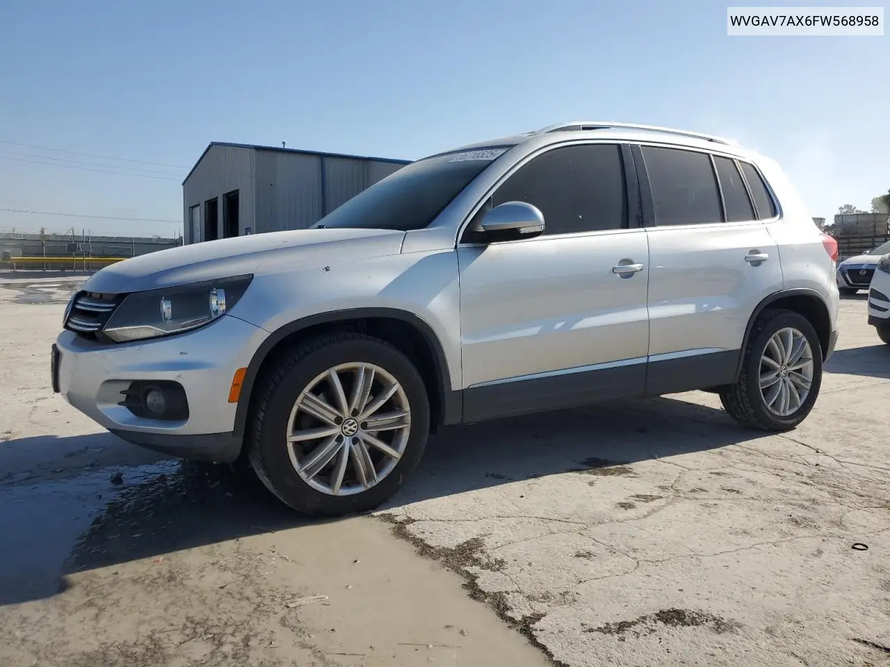 2015 Volkswagen Tiguan S VIN: WVGAV7AX6FW568958 Lot: 56716525