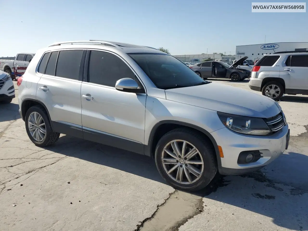 2015 Volkswagen Tiguan S VIN: WVGAV7AX6FW568958 Lot: 56716525