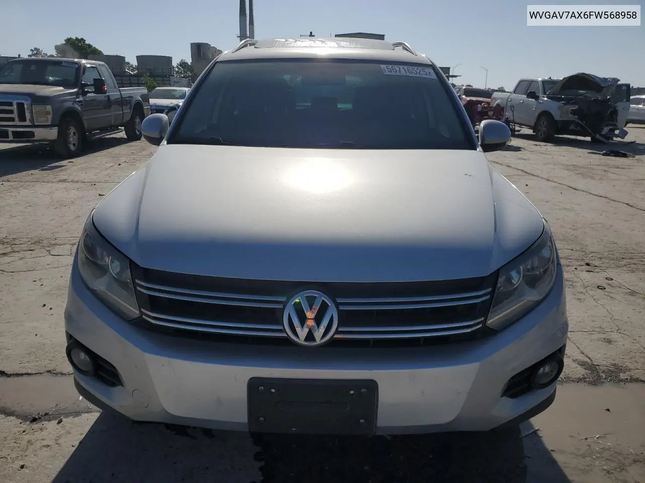 2015 Volkswagen Tiguan S VIN: WVGAV7AX6FW568958 Lot: 56716525