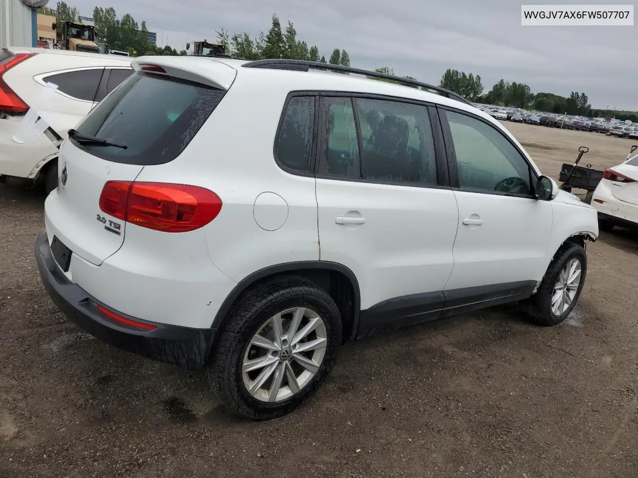 2015 Volkswagen Tiguan S VIN: WVGJV7AX6FW507707 Lot: 61819655
