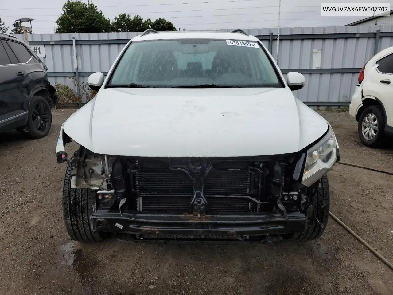 2015 Volkswagen Tiguan S VIN: WVGJV7AX6FW507707 Lot: 61819655