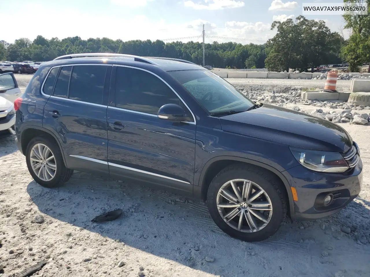 2015 Volkswagen Tiguan S VIN: WVGAV7AX9FW562670 Lot: 62086595