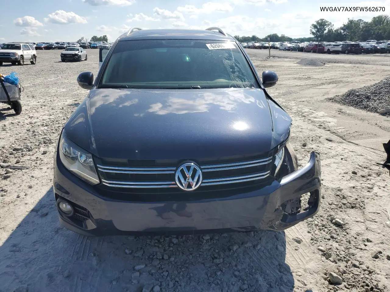 2015 Volkswagen Tiguan S VIN: WVGAV7AX9FW562670 Lot: 62086595