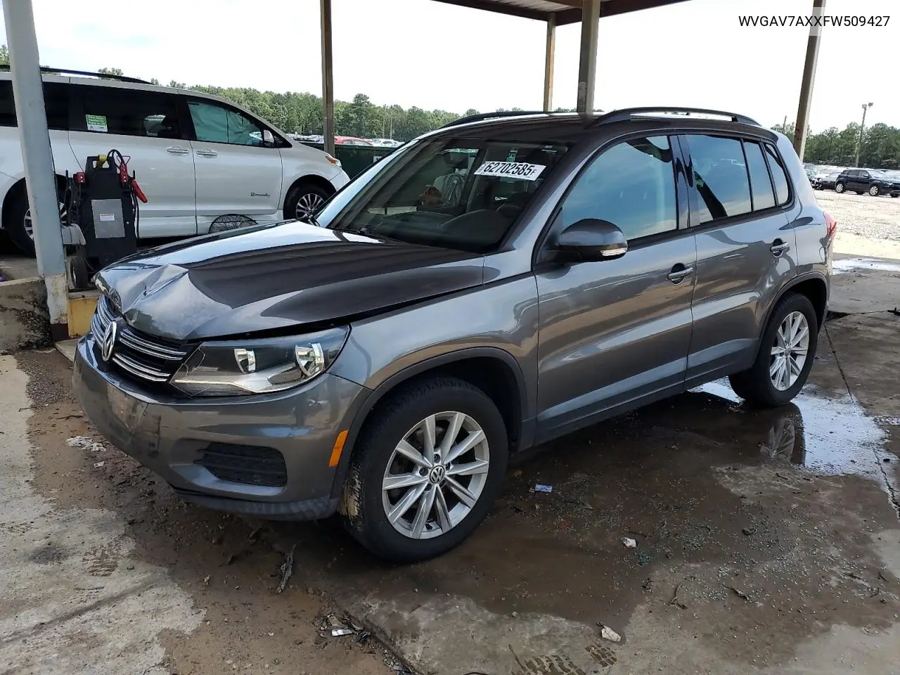 2015 Volkswagen Tiguan S VIN: WVGAV7AXXFW509427 Lot: 62702585