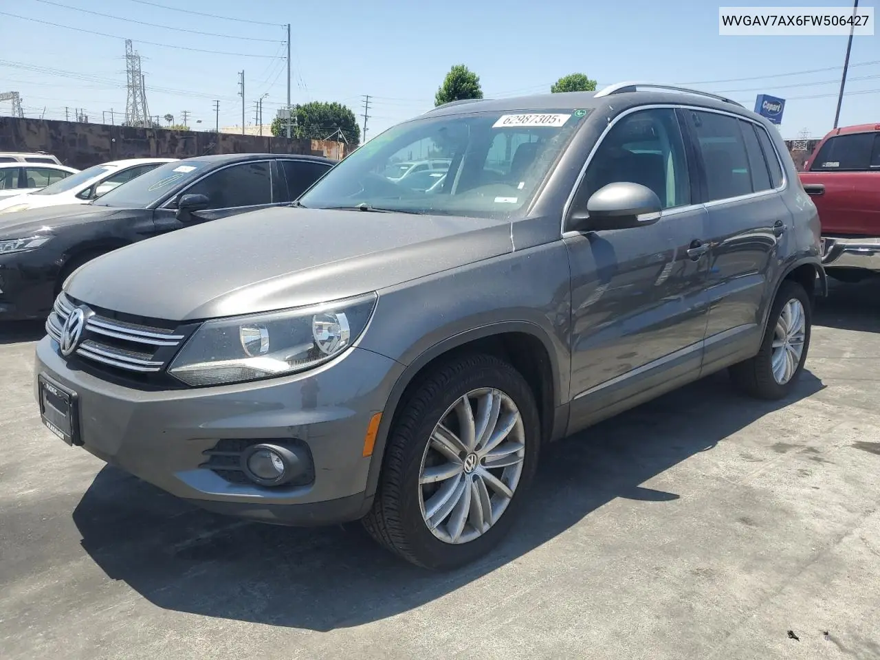 2015 Volkswagen Tiguan S VIN: WVGAV7AX6FW506427 Lot: 62987305