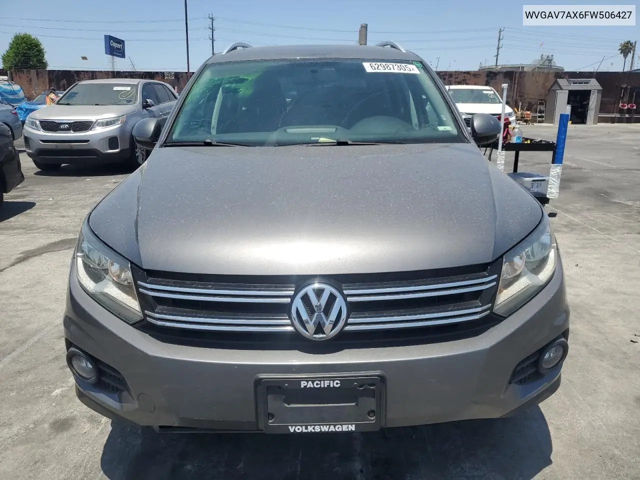 2015 Volkswagen Tiguan S VIN: WVGAV7AX6FW506427 Lot: 62987305