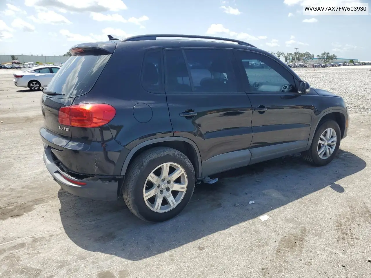 2015 Volkswagen Tiguan S VIN: WVGAV7AX7FW603930 Lot: 63133155