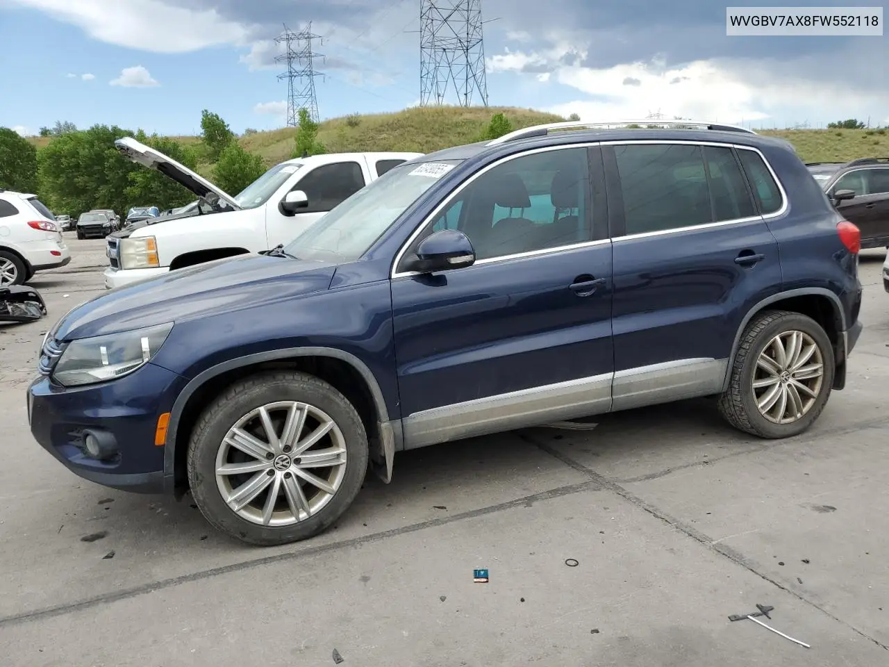2015 Volkswagen Tiguan S VIN: WVGBV7AX8FW552118 Lot: 63349055