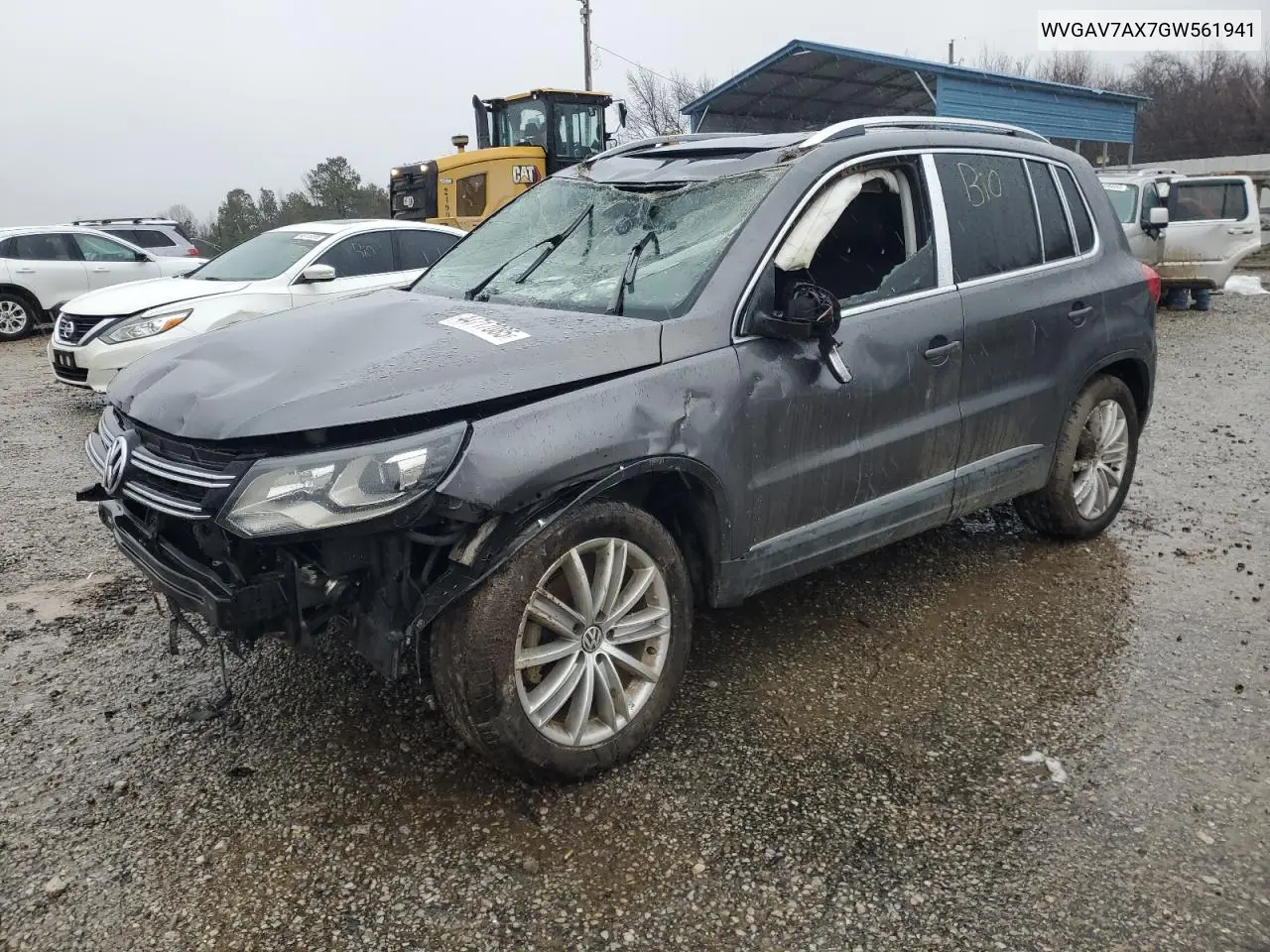 2016 Volkswagen Tiguan S VIN: WVGAV7AX7GW561941 Lot: 44717085