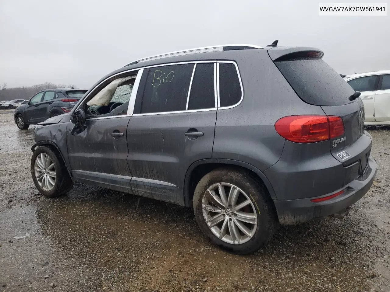 2016 Volkswagen Tiguan S VIN: WVGAV7AX7GW561941 Lot: 44717085