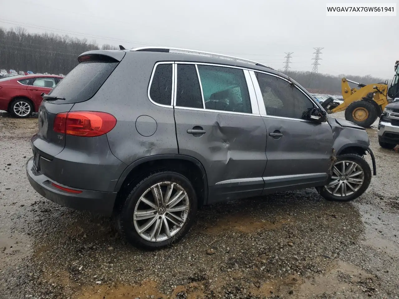 2016 Volkswagen Tiguan S VIN: WVGAV7AX7GW561941 Lot: 44717085