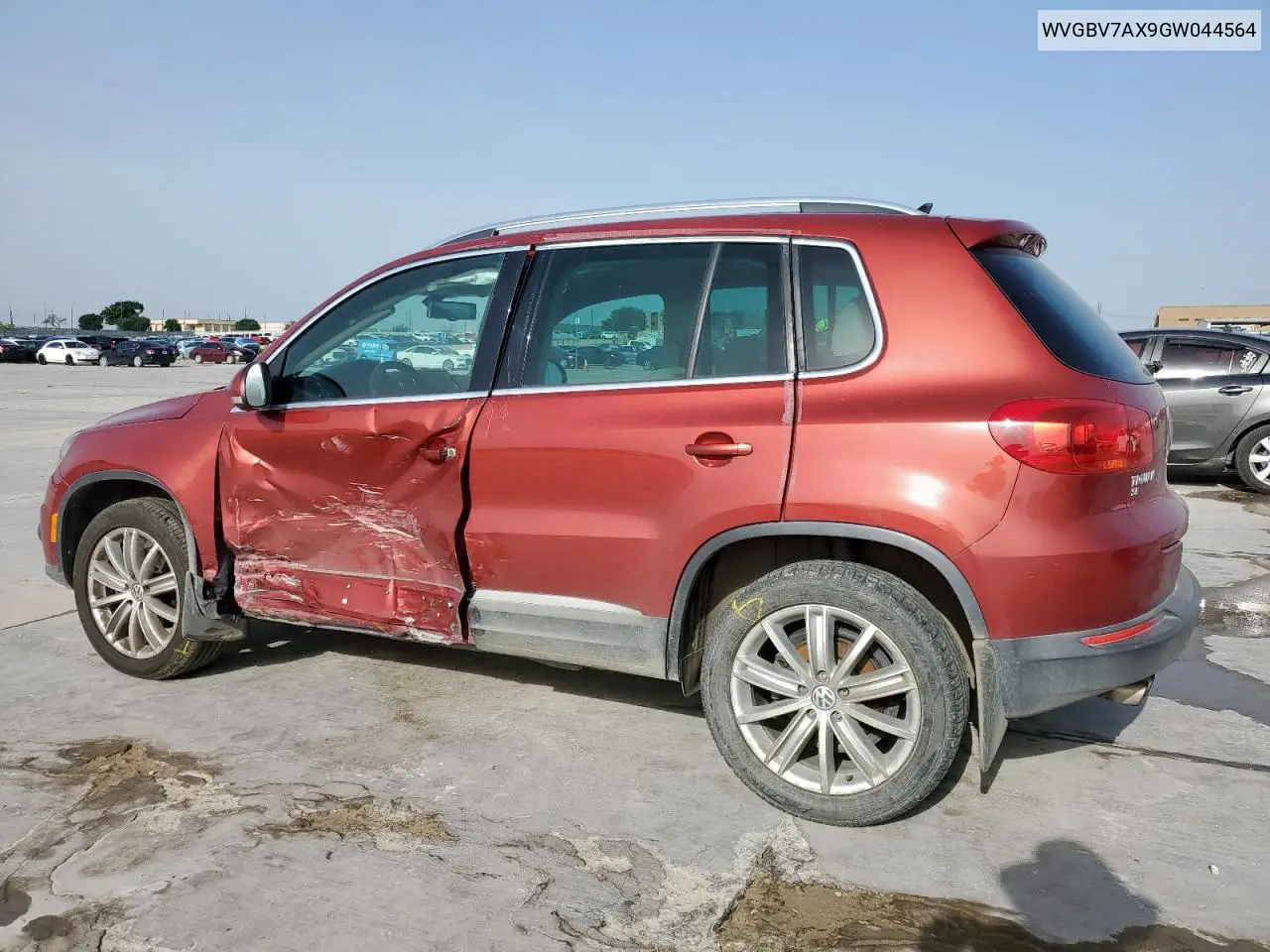 2016 Volkswagen Tiguan S VIN: WVGBV7AX9GW044564 Lot: 56592765