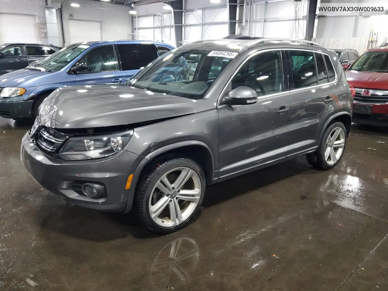 2016 Volkswagen Tiguan S VIN: WVGBV7AX3GW009633 Lot: 56684295