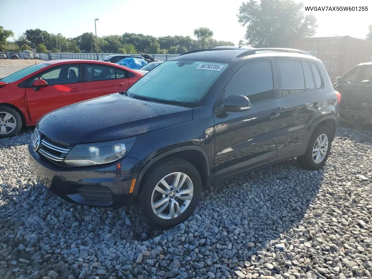 2016 Volkswagen Tiguan S VIN: WVGAV7AX5GW601255 Lot: 56793705